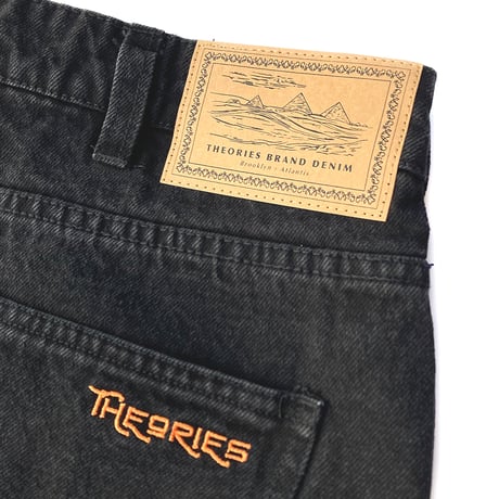 Theories pants 24FALL pavillion jeans WASHED.BLACK セオリーズ デニム パンツ