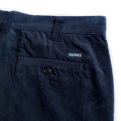 Theories pants 22FALL stamp cord work NAVY セオリーズ ワーク パンツ コーデュロイ
