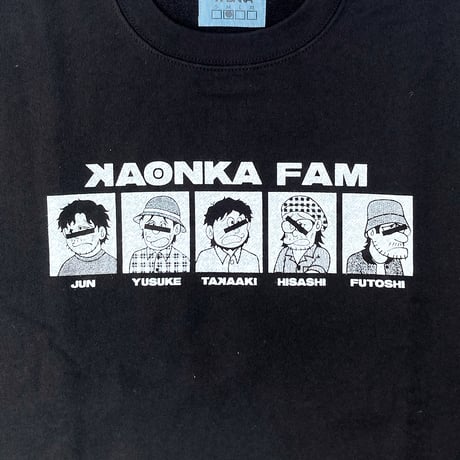 KAONKA crew neck sweat 25LATE SUMMER kaonka fam BLACK