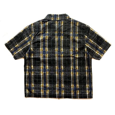 wknd s/s shirts 23SUMMER wilson zip shirts BLACK