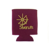 5ivenuts coozie 26SUMMER sunmoon logo BURGUNDY/GOLD ファイブナッツ 缶 クージー