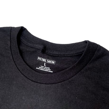 Picture show s/s T-shirts 25HOLIDAY saturn BLACK