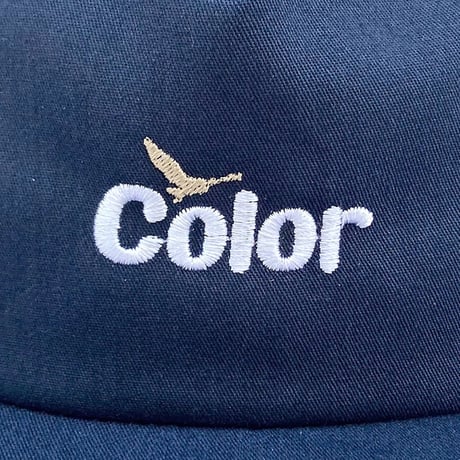 Color communications cap 25SUMMER wawa EMB unstructured NAVY カラーコミュニケーションズ キャップ