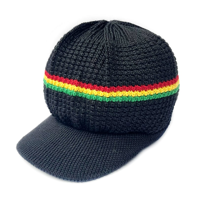 Livity beanie stripe mini tam BLACK/RASTA | 5nu