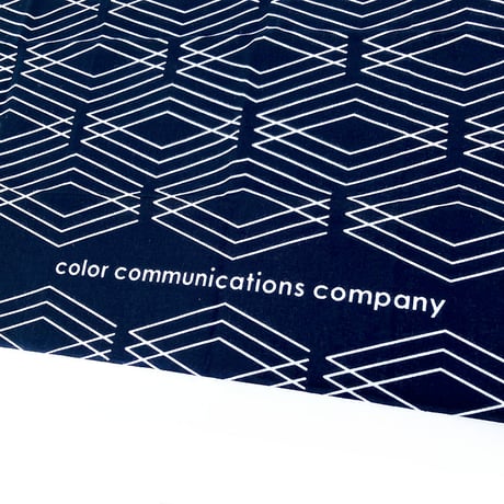 Color communications 手拭い 25SUMMER 3D diamonds pattern DARK.NAVY
