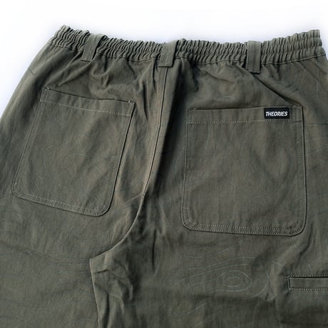 Theories pants 26SPRING stamp lounge pants CONTOUR.GREEN セオリーズ イージー パンツ