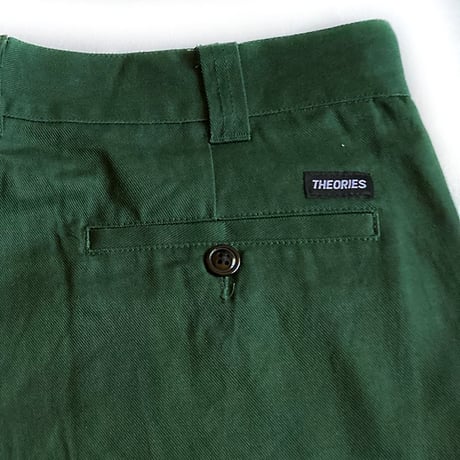 Theories pants 22FALL stamp work FOREST.GREEN セオリーズ ワーク パンツ
