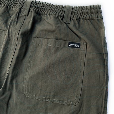 Theories pants 26SPRING stamp lounge pants CONTOUR.GREEN セオリーズ イージー パンツ