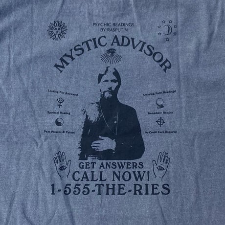 Theories s/s T-shirts 26SPRING mystic adviser WASHED.NAVY セオリーズ Tシャツ 半袖