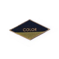 color communications patch diamond BEIGE/BLACK