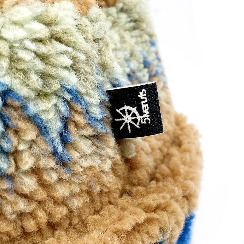 5ivenuts handmade fleece cap 2025FALL boa CAMEL