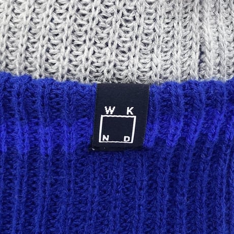 wknd beanie 25HOLIDAY stripe beanie BLUE