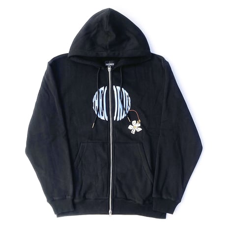 theories zip hood 25HOLIDAY pollinate zip hood BLACK