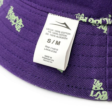 Lakai x the pharcyde hat reversible bucket hat BLACK/PURPLE