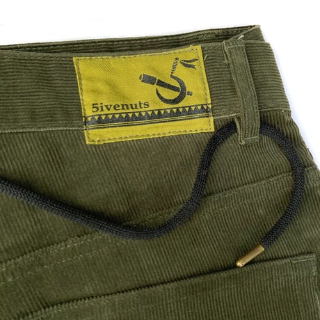 5ivenuts pants uniform corduroy STANDERD fit DARK.OLIVE ファイブナッツ オリジナル コーデュロイ パンツ