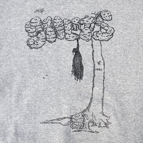 5ivenuts pullover hood 25HOLIDAY bee2be art by Keishi Tsuchiya HEATHER.GREY ファイブナッツ オリジナル フーディ パーカー