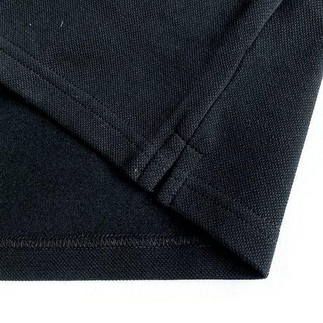 theories s/s polo shirts 24SUMMER midfield pique polo shirts BLACK/GREY(襟シミ有)  セオリーズ ポロシャツ 半袖