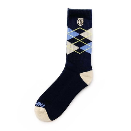 theories socks 25HOLIDAY argyle BLACK&LAVENDER