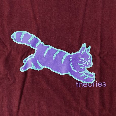 Theories s/s T-shirts 25HOLIDAY conscious kitty MAROON セオリーズ Tシャツ 半袖