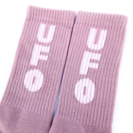 theories socks 25HOLIDAY UFO crew CORAL/WHITE セオリーズ ソックス 靴下