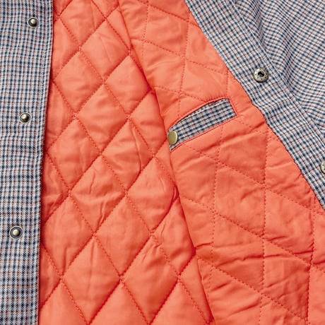 theories jacket 20HOLIDAY lantern shirts jacket CRAY/ORANGE.CHECK