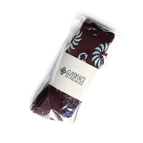 GUYDANCE socks 26WINTER sun BROWN/LIGHT.BLUE
