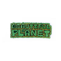 beautiful planet patch logo embroidery