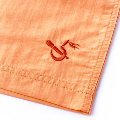 5ivenuts pants 26SUMMER hunt logo nylon shorts CLEAR.ORANGE ファイブナッツ オリジナル ナイロン ショーツ