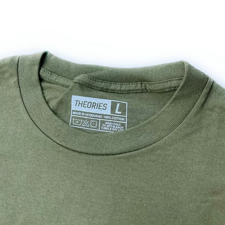 Theories s/s T-shirts 24HOLIDAY hand of theories OLIVE セオリーズ Tシャツ 半袖
