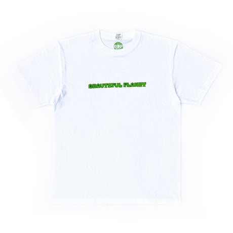 beautiful planet s/s T-shirts 25SUMMER logo WHITE ビューティフルプラネット シューズ Tシャツ 半袖
