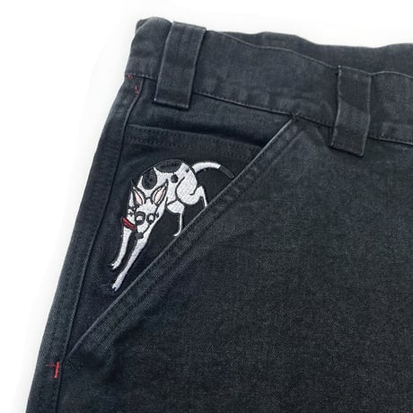 Theories pants 24HOLIDAY piano trap carpenter WASHED BLACK