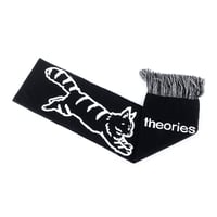 theories scarf 25HOLIDAY coscious kitty BLACK/WHITE セオリーズ マフラー
