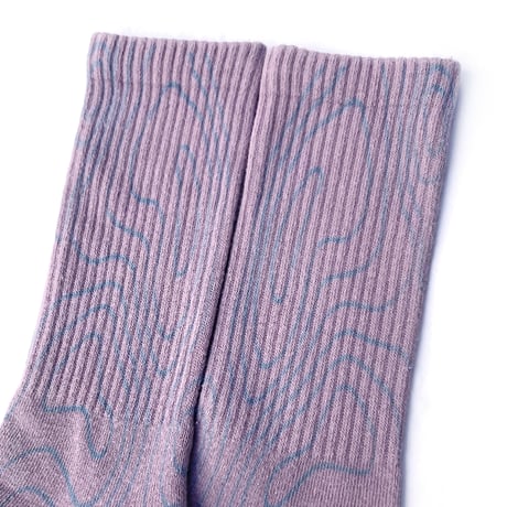 theories socks 26SPRING contour crew LAVENDER セオリーズ ソックス 靴下