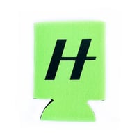 hassel coozie H logo LIME.GREEN ハッセル 缶 クージー
