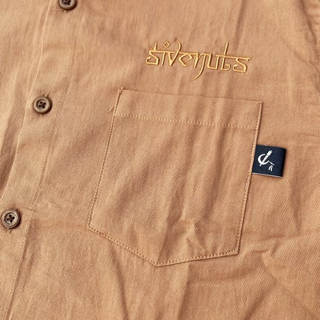 5ivenuts s/s shirts 25SUMMER sunskrit logo EMB CAMEL ファイブナッツ オリジナル 半袖シャツ
