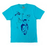 livity dead stock hemp s/s T-shirts trumpet TURQUOISE(日焼けアリ)