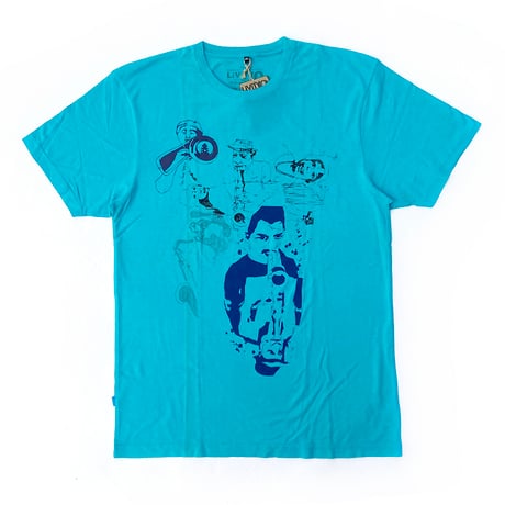 livity dead stock hemp s/s T-shirts trumpet TURQUOISE(日焼けアリ)