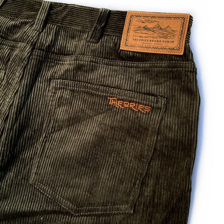 Theories pants 25FALL pavillion wide wale corduroy MOSS セオリーズ コーデュロイ パンツ