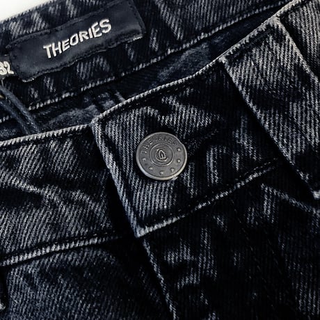 Theories pants 25FALL plaza jeans WASHED.BLACK セオリーズ デニム パンツ