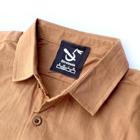 5ivenuts s/s shirts 25SUMMER sunskrit logo EMB CAMEL ファイブナッツ オリジナル 半袖シャツ