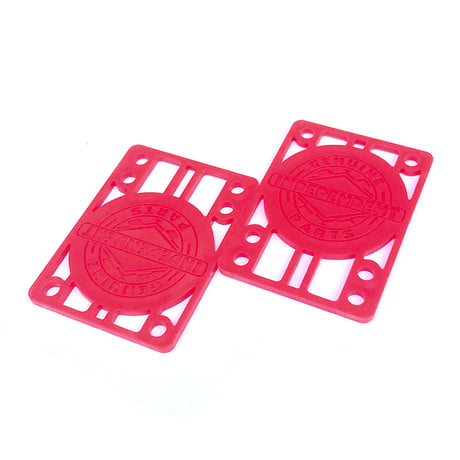 independent riser pad set 1/8" RED インディペンデント スケートボード ライザーパッド