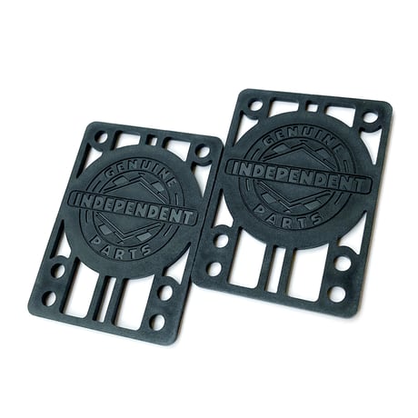 independent riser pad set 1/8" BLACK インディペンデント スケートボード ライザーパッド