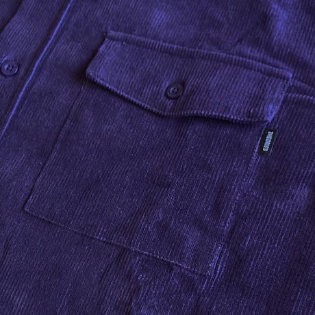 theories l/s shirts 22HOLIDAY winston corduroy utility shirts EGG.PLANT