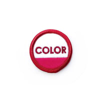 color communications patch circle ink RED