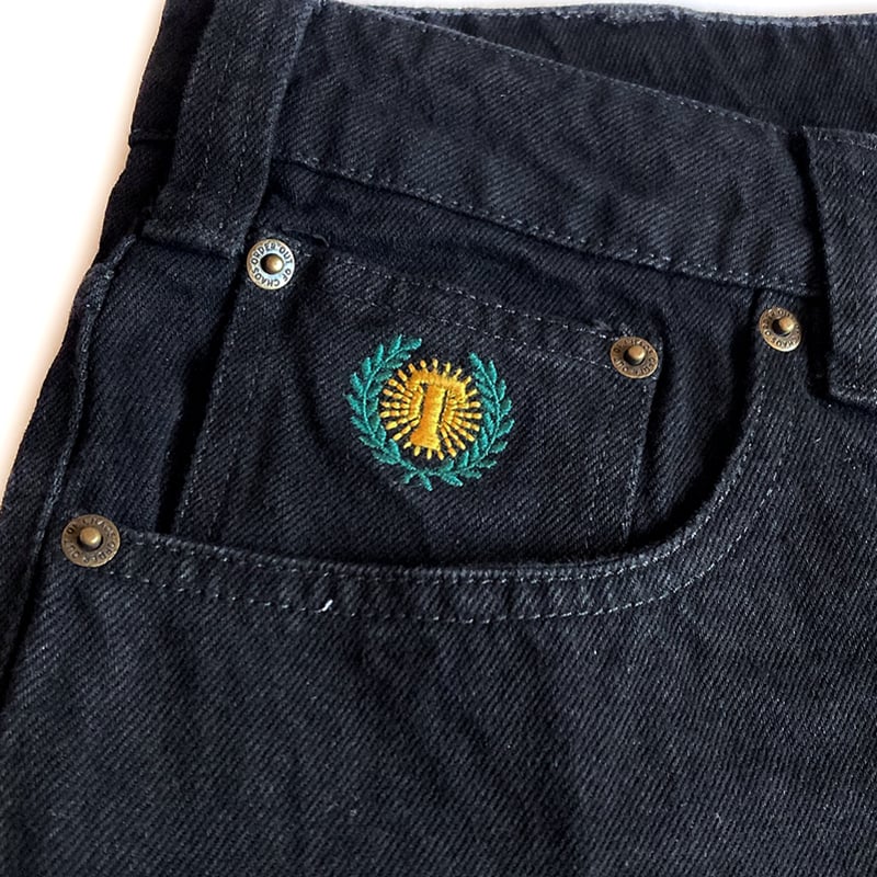 Theories pants 24FALL plaza jeans BLACK セオリーズ デ