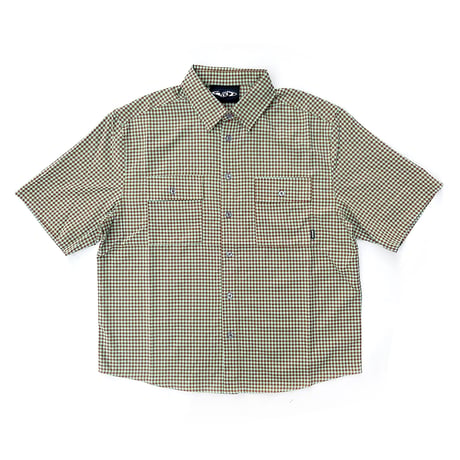 wknd s/s shirts 25SPRING wilson shirts TEAL/BROWN
