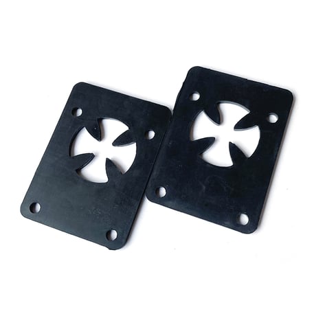 independent shock pad set 1/8" BLACK インディペンデント スケートボード ショック ライザー パッド