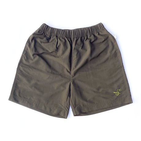 5ivenuts pants 26SUMMER hunt logo nylon shorts OLIVE ファイブナッツ オリジナル ナイロン ショーツ