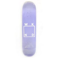 WKND deck 26FALL team logo board LAVENDER/WHITE 7.75"WB ウィークエンド スケートボード デッキ