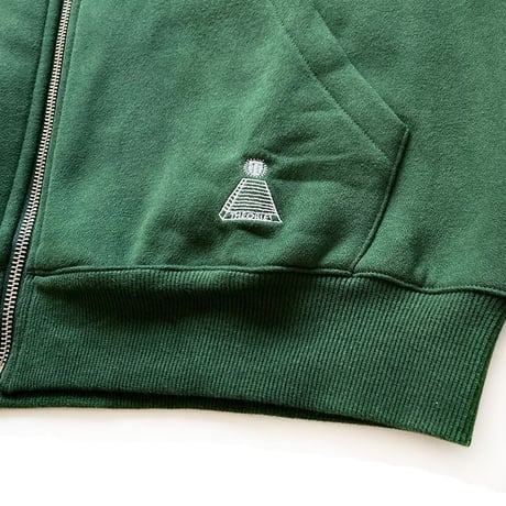 theories zip hood 23FALL scribble sport zip hoodie LEAF